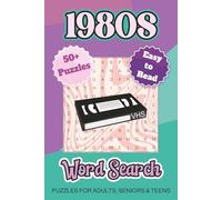1980s Word Search Puzzle Book: 1980s Word Search Puzzles with Easy-to-Read Print Celebrating 1980s Pop Culture, Music, and Nostalgia, 6×9 Inches, 110 ... for Relaxation and Screen-Free Entertainment