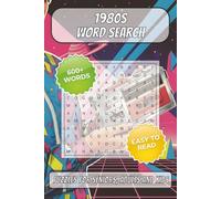 1980s Word Search Puzzle Book for Seniors, Adults and Kids: Word Searches with Easy to Read Print about 1980s, Music, Movies & More | 6x9 inches, 105 ... | Fun Gift for Travel, Vacations & Free Time