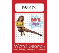 1980's Word Search Puzzle Book: Word Searches with Easy to Read Print about 1980's, 1980's Culture, 1990's, and More | 6x9 inches, 110 pages | 50+ ... Gift for Vacations, Holidays, and Free Times