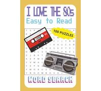 1980s Word Search Puzzle Book: Word Searches with Easy to Read Print about 1980s, 80s music, movies, and More | 6x9 inches, 110 pages | 50+ puzzles … Gift for Vacations, Holidays, and Free Time