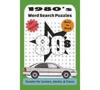 1980's Word Search Puzzles: Easy to Read Word Search Puzzle Book About 1980's Style, 1980's Culture, and More | 110 Pages | 50+ Puzzles | 6x9 inches | Perfect for Vacations, Holidays, & Relaxation