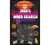 1980s Word Search: Word Searches with easy to read about the 80s | 6x9 inches, 110 pages | 50+ puzzle… Gift for holidays, free time and vacations