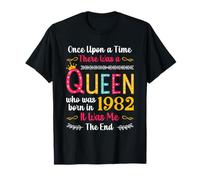 1982 Birthday Queen Girls Women Born in 1982 Camiseta