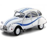 1983 Citroen 2CV6 France 3 Blanco/Azul 1:18 Solido S1850011