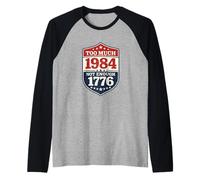 1984 Referencia distópica Anti Tiranía Libertad Amante Camiseta Manga Raglan