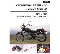 1985-2016 Honda CMX250C Rebel 250 Cyclepedia Printed Motorcycle Service Manual