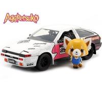 1986 Toyota Trueno AE86 Nº25 Serie de TV Aggretsuko + Figura Aggretsuko 1:24 Jad