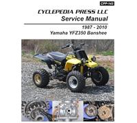 1987-2010 Yamaha YZF350 Banshee Cyclepedia Printed ATV Service Manual
