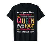 1987 Birthday Queen Girls Women Born in 1987 Camiseta