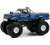 1987 F-250 Monster Truck Blue Metallic Bigfoot #3" "Kings of Crunch Series 13 1/64 Diecast Model Car por Greenlight 49130D