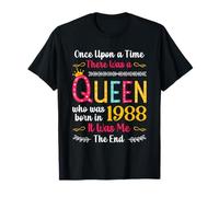 1988 Birthday Queen Girls Women Born in 1988 Camiseta