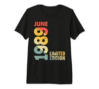 1989 Edición Limitada Junio 1989 Retro 1989 Vintage Año 1989 Camiseta Premium