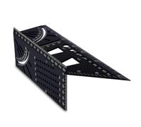 (199) Escuadra de inglete 3D de aleación de aluminio, regla de medición de ángulos de 45/90, regla de