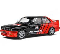 1990 BMW E30 M3 Drift Team "ADVAN" Negro/Rojo 1:18 Solido S1801521