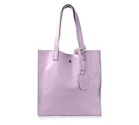 1990s Bolso shopper mujer de piel para personalizar tote grande con neceser dentro regalo mujer (Personalizable, Lila)