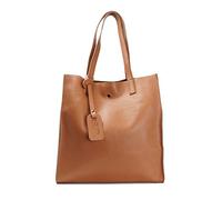 1990s Bolso shopper mujer de piel para personalizar tote grande con neceser dentro regalo mujer (Personalizable, Marrón)