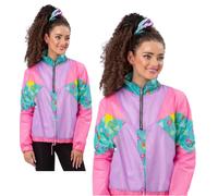 1990s Retro Chaqueta de Chándal Disfraz Fiesta Mujer Cortavientos Actitud Top