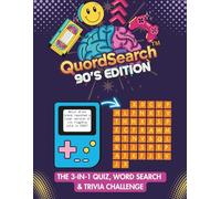 1990s Word Search Puzzle Book | QuordSearch 3-in-1 Activity Challenge: Quiz, Hunt, Trivia: Retro Brain Game for Adults & Teens | Test Your Nineties ... & Discover Surprising Facts | Relive The '90s