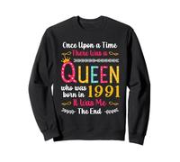 1991 Birthday Queen Girls Women Born in 1991 Sudadera