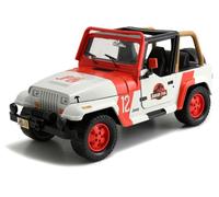 Jada Toys Jeep Wrangler Jurassic Park, Coche Metal, Coleccionismo, Multicolor, 19 cm
