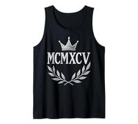 1995 - Corona de Laurel con números Romanos para cumpleaños Vintage Camiseta sin Mangas
