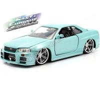 1999 Nissan Skyline GT-R "Fast & Furious" Verde Metalizado 1:24 Jada Toys 32608