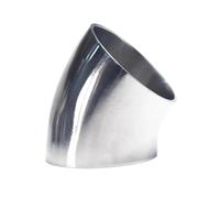 19mm/25mm/32mm/38mm/45mm/51mm/63mm/76mm/102/108mm OD SS304 soldadura sanitaria de acero inoxidable codo de 45 grados accesorio de tubería Homebrew(19mm x 1.5mm)