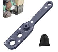 19mm Offset Adapter with 17/21mm Sockets, Professional Tool for Hard-to-Reach Screws, Offset Extension Wrench Set, Wrench Extender for Tight Spaces Ideal for Engine Bay and Chassis Work(Style 1)
