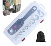 19mm Offset Adapter with 17/21mm Sockets, Professional Tool for Hard-to-Reach Screws, Offset Extension Wrench Set, Wrench Extender for Tight Spaces Ideal for Engine Bay and Chassis Work(Style 3)