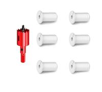 19mm Pasacables de Escritorio, para Cable Starlink, 6 Blanco Antideslizante Alimentación a Través de Cable Ethernet Grommet para Cable Starlink y Muebles Agujeros de Alambre,con Sierra Perforadoras