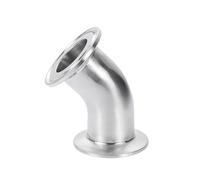 19mm Pipe OD & 1.5" Tri Clamp 45 Degree Elbow 316L Stainless Fitting Connector Homebrew