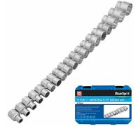 19pc Equipo Cerradura Base Múltiple Set 8-32mm 1.3cm Dr. Doble Hex T Star Af MM