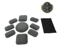 19pcs / Set Almohadilla Táctica para Casco, Gris | Casco Táctico Almohadilla de Espuma, EVA Almohadillas de Casco, Almohadilla Adhesiva Transpirable
