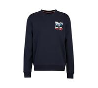 19V69 ITALIA Sudadera 'Nico Wintergames' azul / navy / verde / rojo M azul / navy / verde / rojo