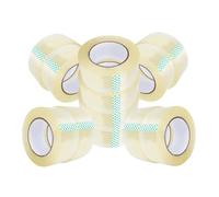 1ABOVE 12 rollos de cinta transparente para embalaje, 48 mm x 66 m, 54 micras, ideal como cinta transparente para paquetes, cinta de embalaje, cinta fuerte transparente, resistente, cinta de embalaje