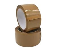 1ABOVE 2 rollos de cinta marrón para embalaje, 48 mm x 66 m, 54 micras, ideal como cinta transparente para paquetes, cinta de embalaje, fuerte y transparente, resistente, cinta de embalaje para