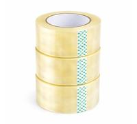 1ABOVE 3 rollos de cinta transparente para embalaje, 48 mm x 66 m, 54 micras, ideal como cinta transparente para paquetes, cinta de embalaje, cinta fuerte transparente, resistente, cinta de embalaje
