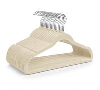 1ABOVE Paquete de 20 Perchas de Terciopelo Antideslizantes (44 cm), Perchas de Terciopelo Resistentes con Barra de Corbata, Ganchos giratorios de 360°, Ahorro de Espacio, Resistentes
