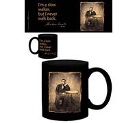 1art1 Abraham Lincoln I'm A Slow Walker, But I Never Walk Back Taza Foto 9x8 cm