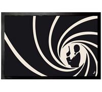 1art1 Agentes Secretos Al Servicio De Su Majestad con Licencia para Matar Felpudo Alfombra 60x40 cm