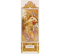 1art1 Alphonse Mucha Póster The Four Seasons II, Autumn, 1896 Póster Impresión Artística 158x53 cm