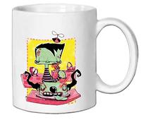 1art1 Arte Urbano Un Payaso para El Desayuno, Marcus Merget Taza Foto 9x8 cm