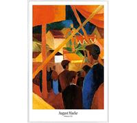 1art1 August Macke Cartel con Marco (Plástico) - Tightrope Walker, 1914 (91 x 61cm)