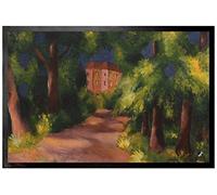 1art1 August Macke Casa Rioja En El Parque, 1914 Felpudo Alfombra 60x40 cm