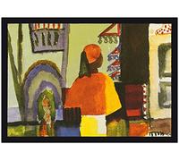 1art1 August Macke Comerciante con Jarrones Tunecinos, 1914 Felpudo Alfombra 70x50 cm