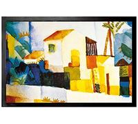 1art1 August Macke La Casa Clara, 1914 Felpudo Alfombra 60x40 cm