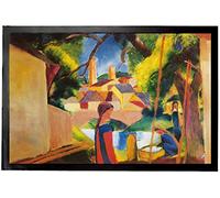 1art1 August Macke Niños Al Pie De La Fuente, 1914 Felpudo Alfombra 60x40 cm