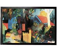 1art1 August Macke Paisaje con Árboles Claros, 1914 Felpudo Alfombra 60x40 cm