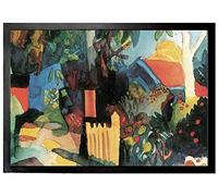 1art1 August Macke Paisaje con Árboles Claros, 1914 Felpudo Alfombra 70x50 cm