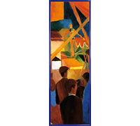1art1 August Macke Póster Impresión Artística con Marco (Plástico) - Tightrope Walker, 1914, Detail (91 x 30cm)